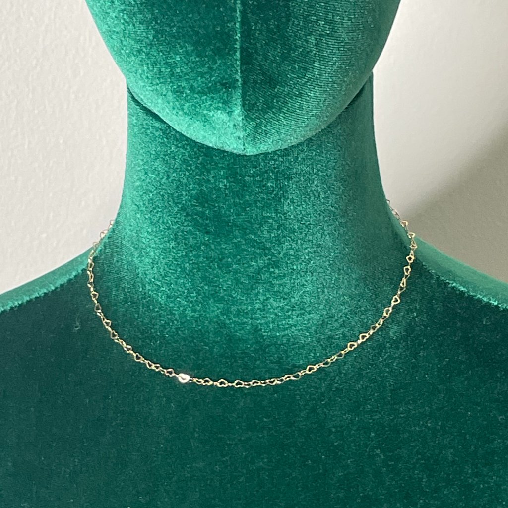 Natalie B Jewelry | Le Heart Chain In Gold